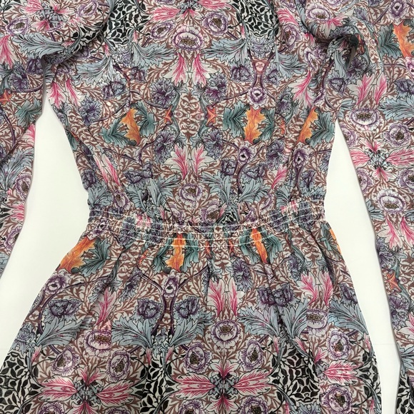 Boston Proper Vintage Sheer Ruffle Blouse XXS - Picture 6 of 10